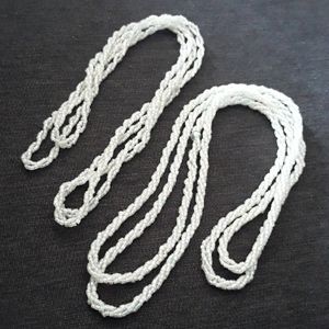 Pale Aqua Beaded Necklaces